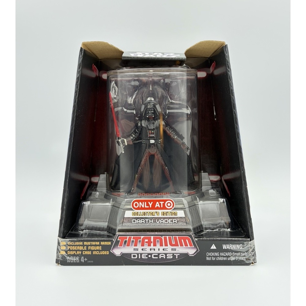 Vintage Star Wars Titanium Series Darth Vader Target Exclusive Mustafar Figure
